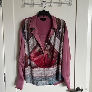 Painted oversize shirt